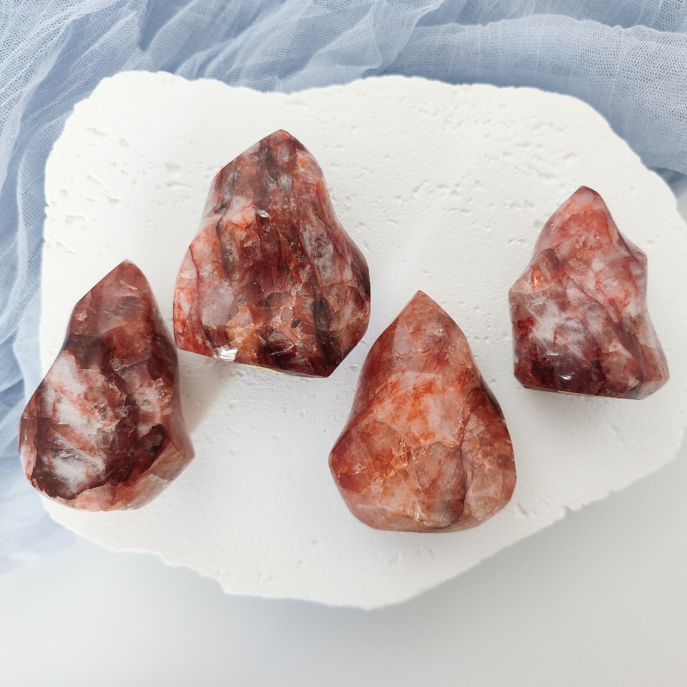 Fire Quartz Flame Freeform Crystal